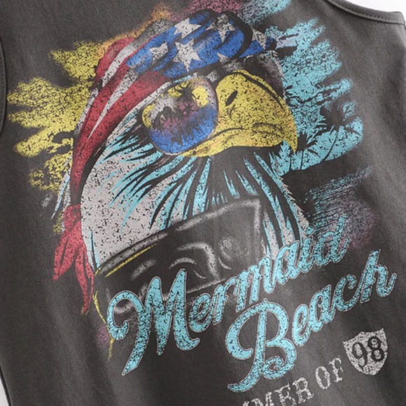 Mermaid Beach Summer of 98 Eagle Sleeveless Tank - Picture 2 of 4